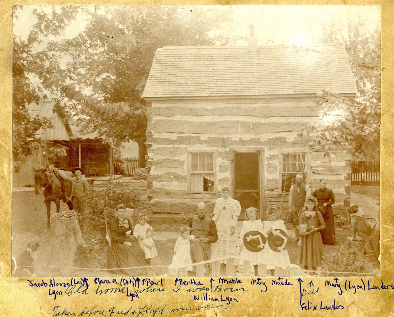 Lyon Family on farm - summer 1893